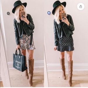 NWT Snakeskin Mini Skirt 4/6 Small Nasty Gal